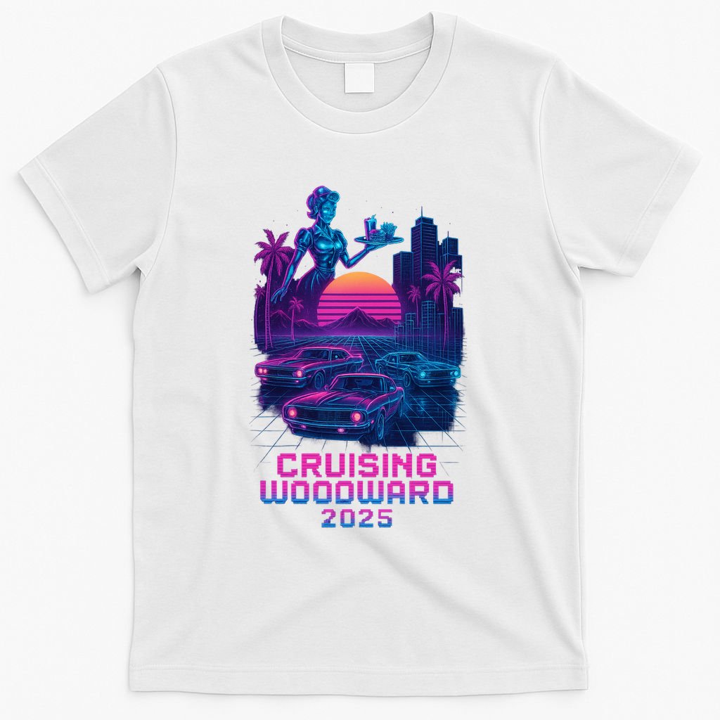 2025 Cruising Woodward Neon Vibes T-Shirt