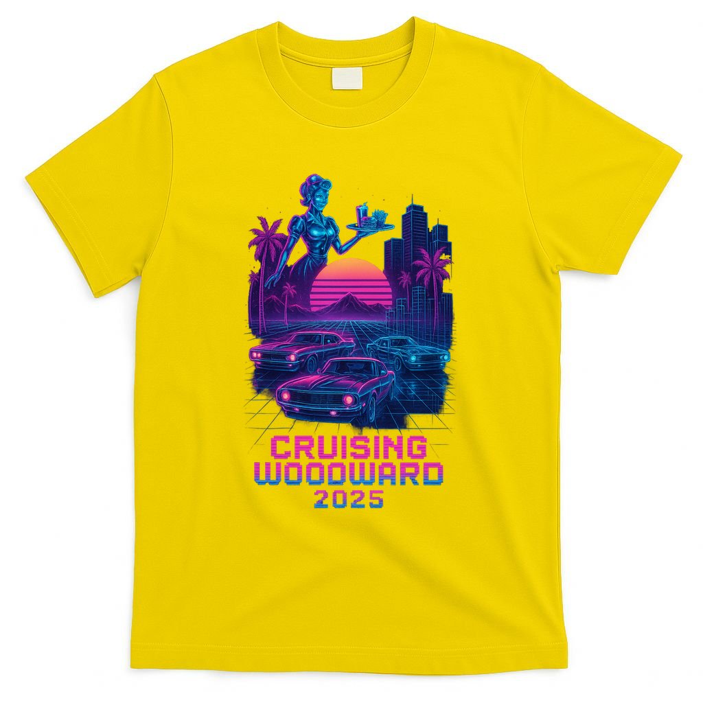 2025 Cruising Woodward Neon Vibes T-Shirt