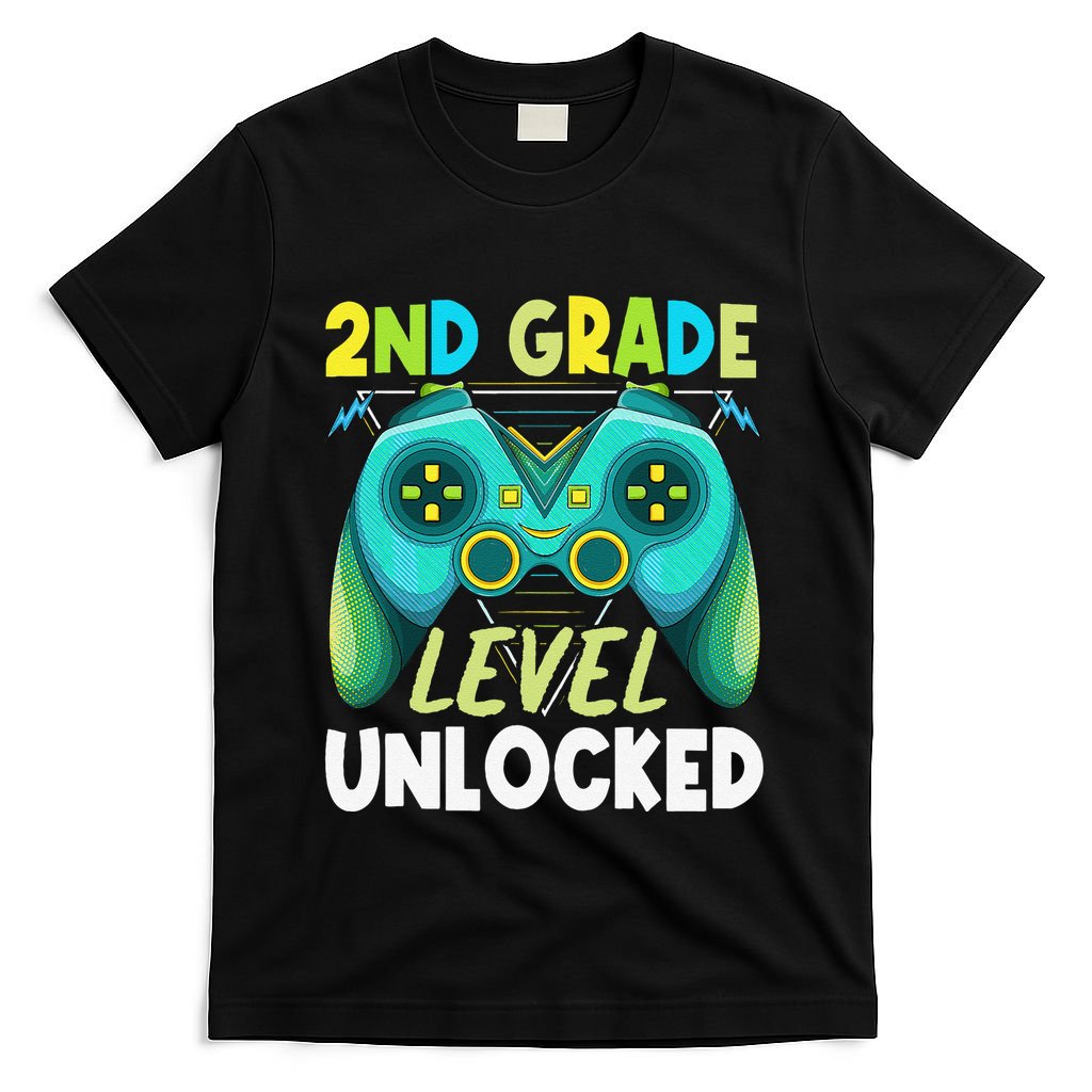 2nd Grade Level Unlocked First Day Back To School T-Shirt