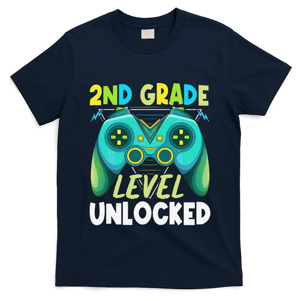 2nd Grade Level Unlocked First Day Back To School T-Shirt