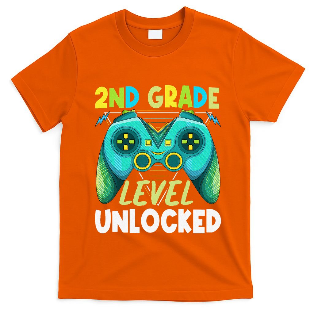 2nd Grade Level Unlocked First Day Back To School T-Shirt