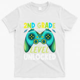 2nd Grade Level Unlocked First Day Back To School T-Shirt