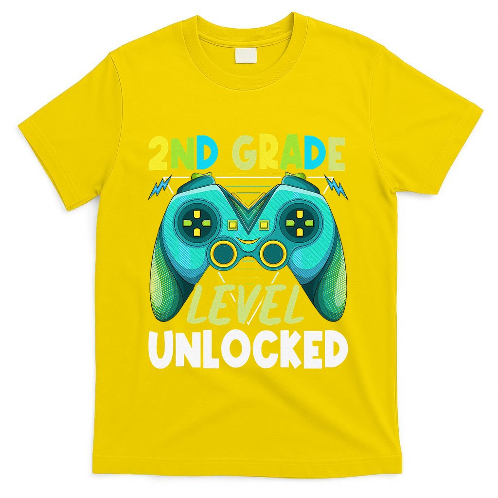 2nd Grade Level Unlocked First Day Back To School T-Shirt