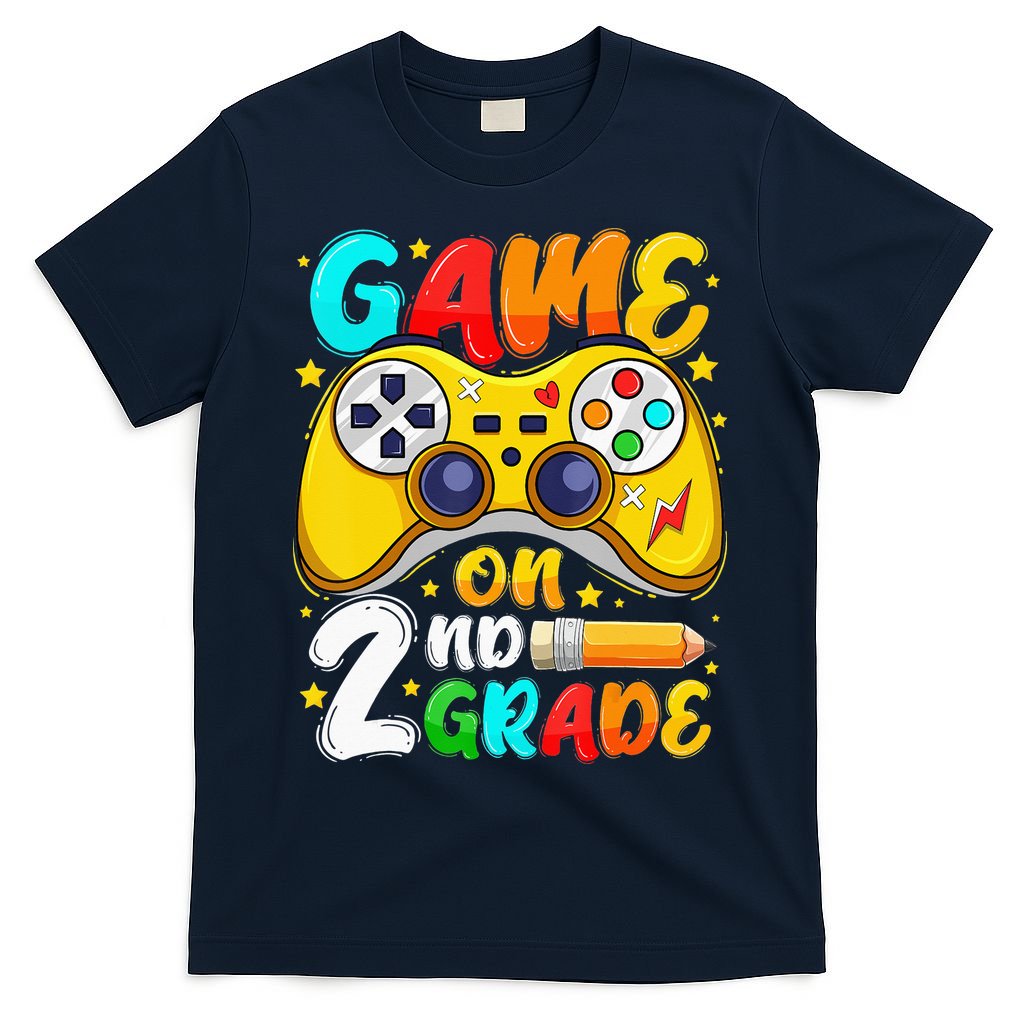 2Nd Grade Level Unlocked Game On 2Nd Grade Back To School T-Shirt