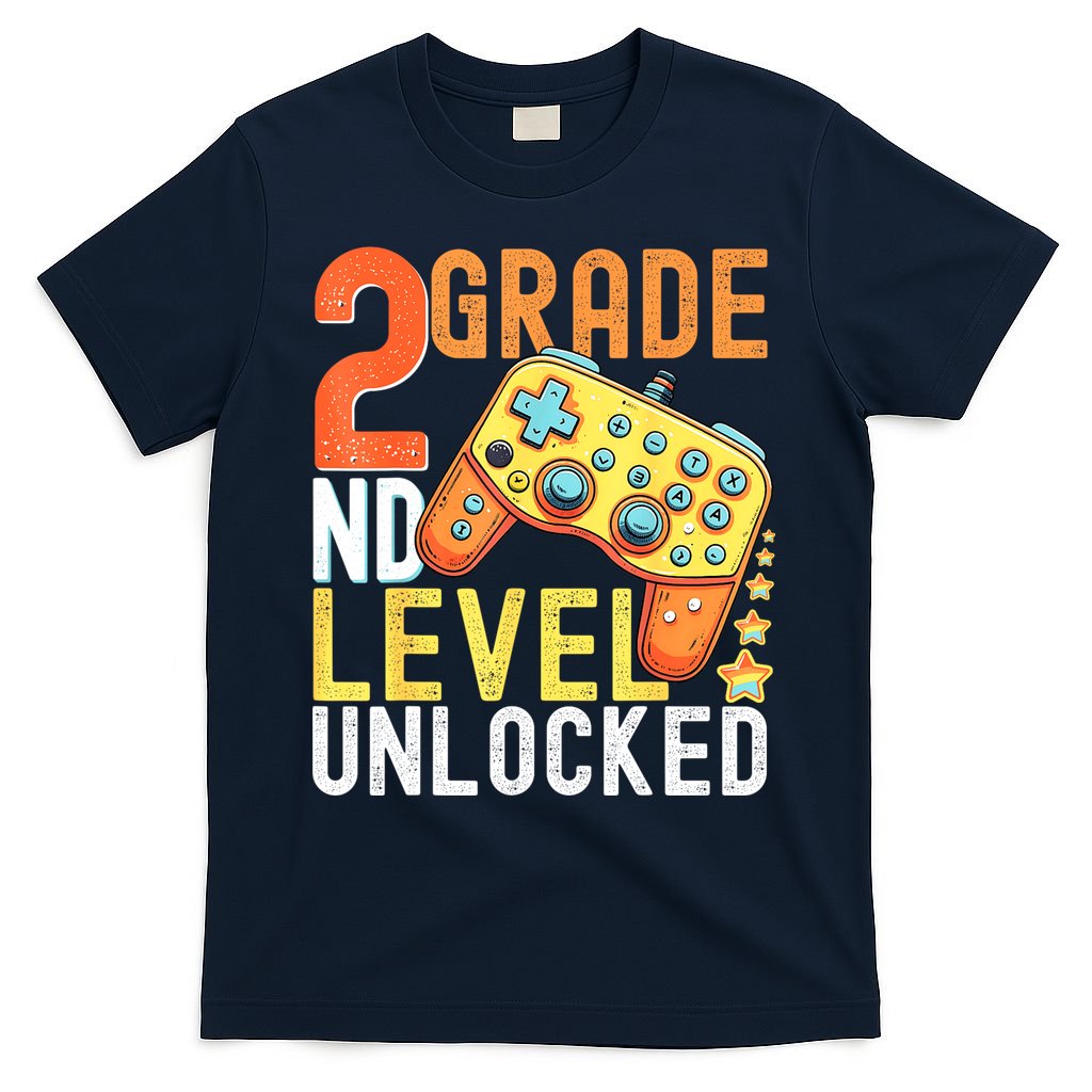 2nd Grade Level Unlocked Video Game Back To School T-Shirt