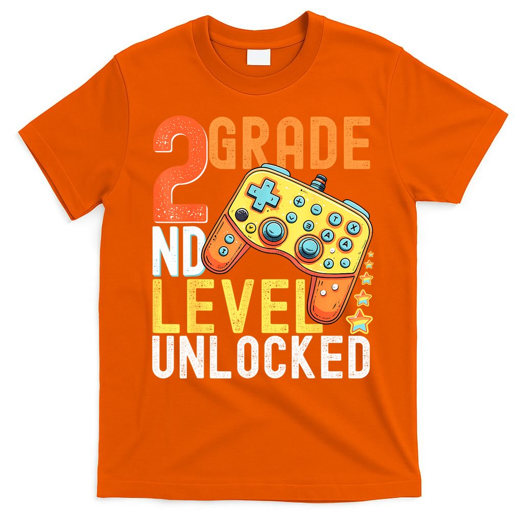 2nd Grade Level Unlocked Video Game Back To School T-Shirt