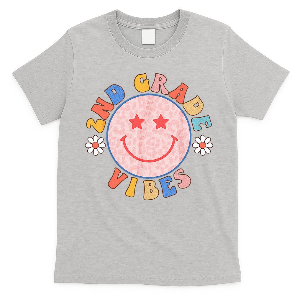 2nd Grade Vibes Back To School Funny Teacher Student T-Shirt