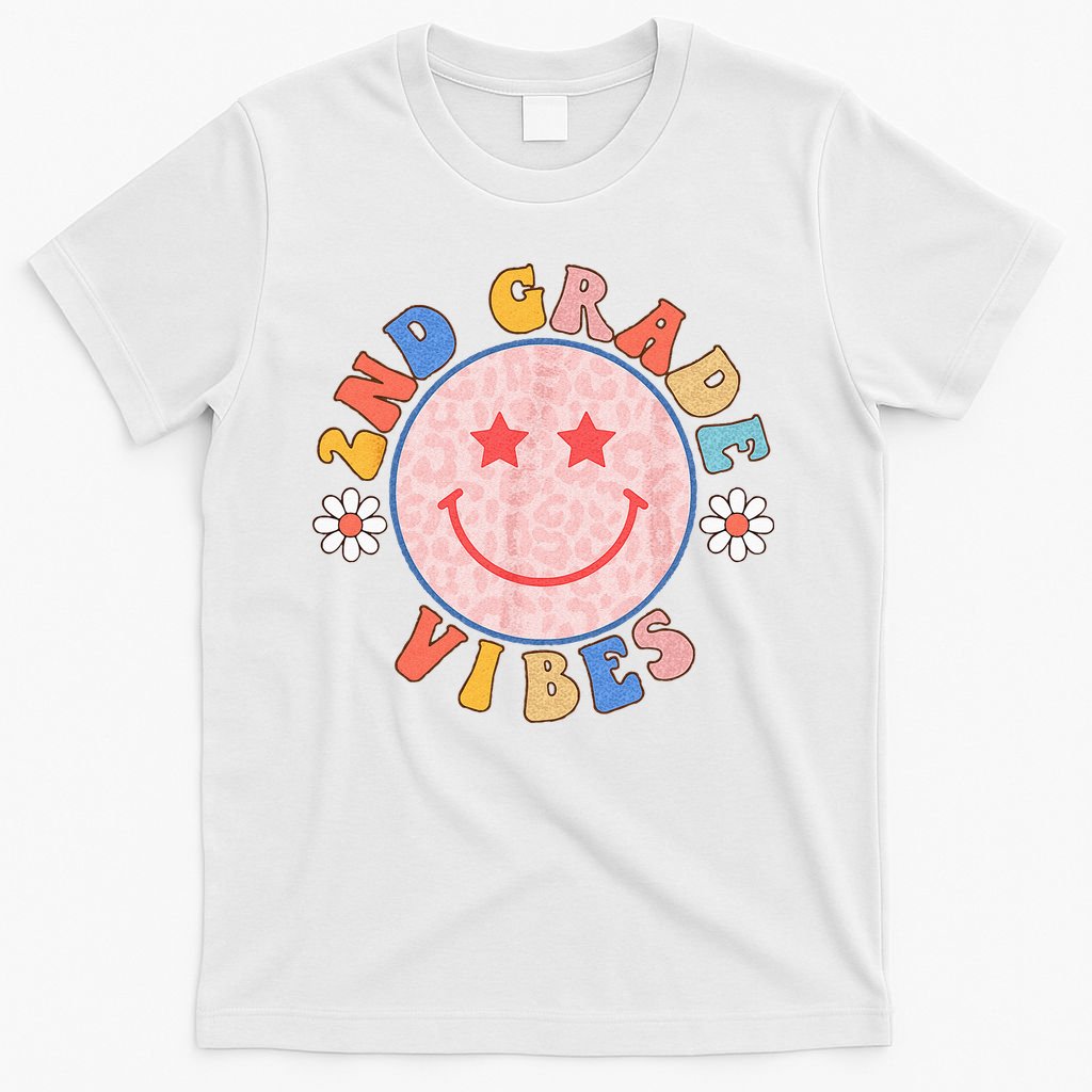 2nd Grade Vibes Back To School Funny Teacher Student T-Shirt