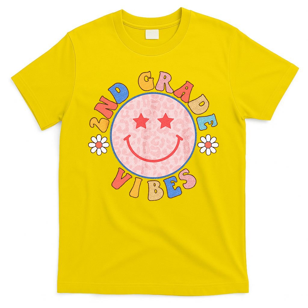 2nd Grade Vibes Back To School Funny Teacher Student T-Shirt
