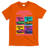2025 Woodward Ave M1 Car Cruise Pop Art T-Shirt