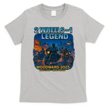 2025 Woodward Biker Legend 2 Wheels  T-Shirt