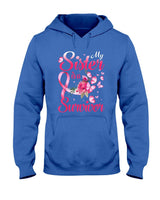 My Sister Is A Survivor Butterfly Breast Cancer Awareness T-Shirt
