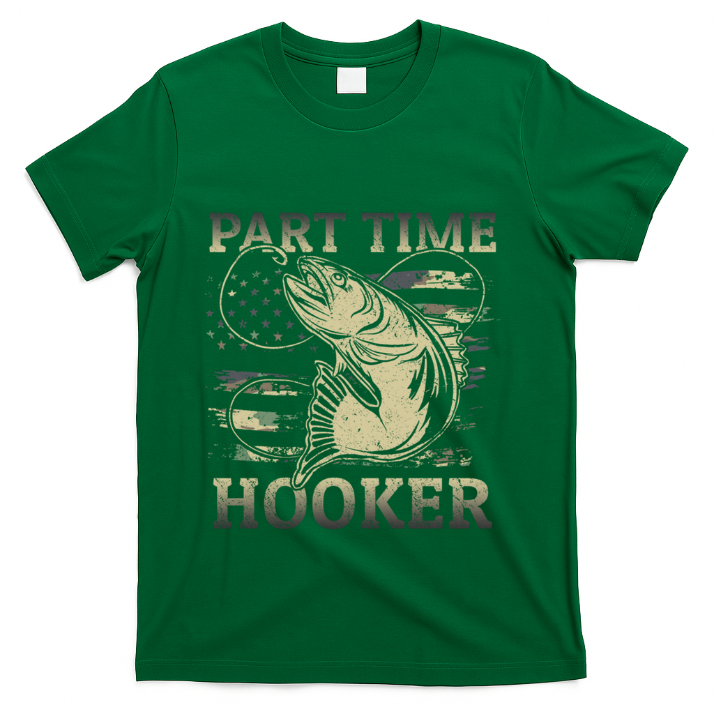 Part Time Hooker Fisher Funny Fishing Cute Gift T-Shirt