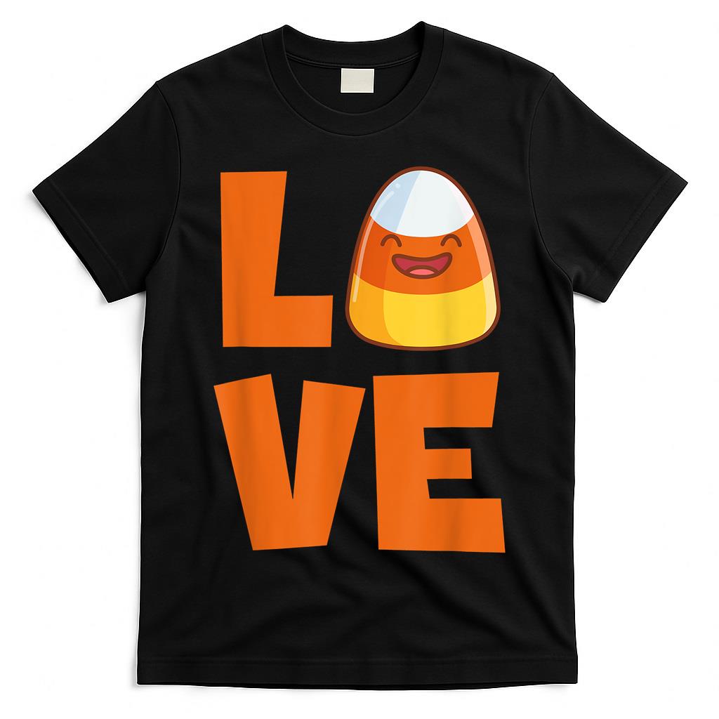 Love Candy Corn Cute Halloween Party Trick Or Treat T-Shirt