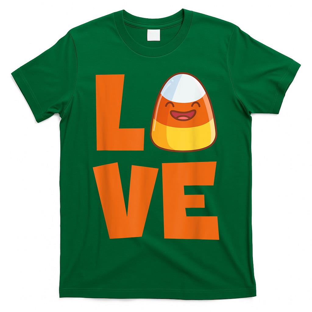 Love Candy Corn Cute Halloween Party Trick Or Treat T-Shirt