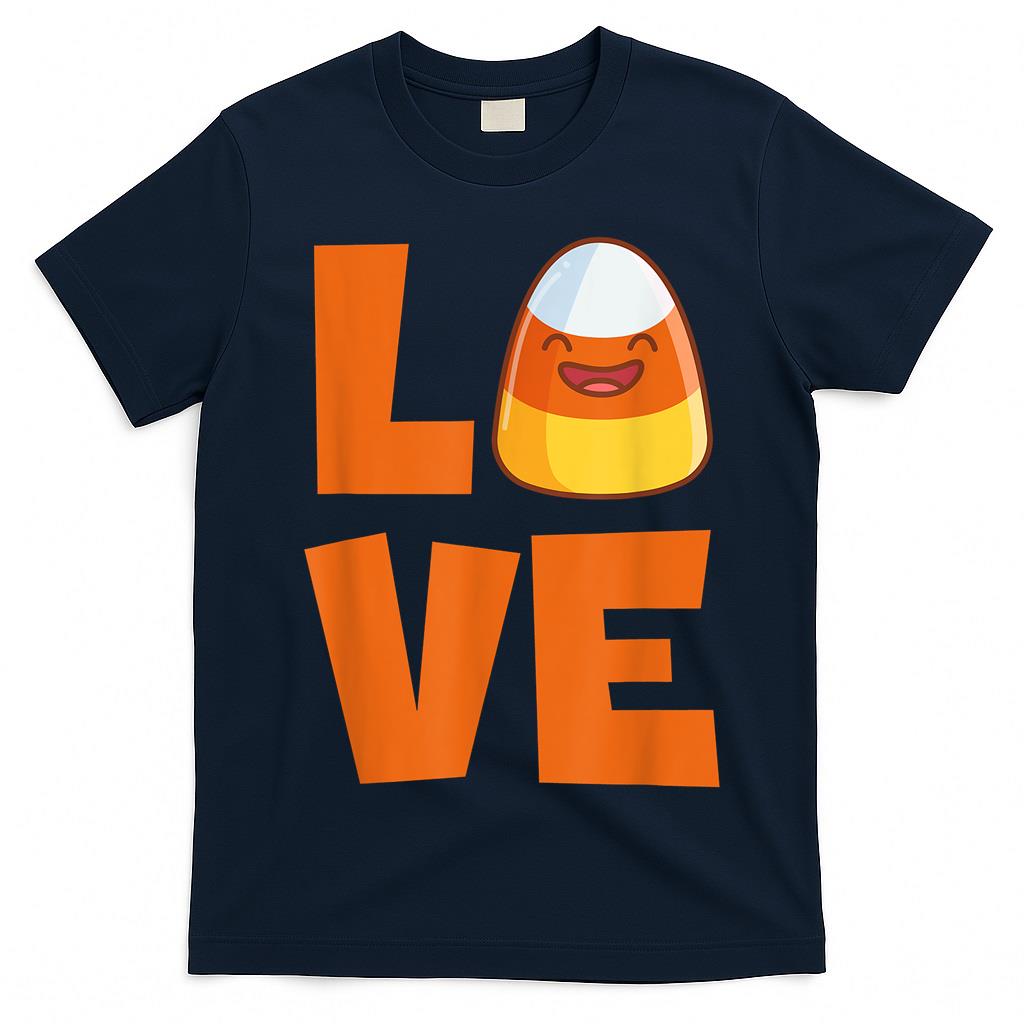 Love Candy Corn Cute Halloween Party Trick Or Treat T-Shirt