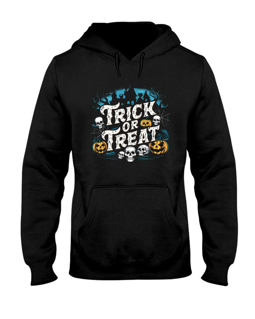 TRICK OR TREAT cool retro horror style spooky Halloween design Classic T-Shirt