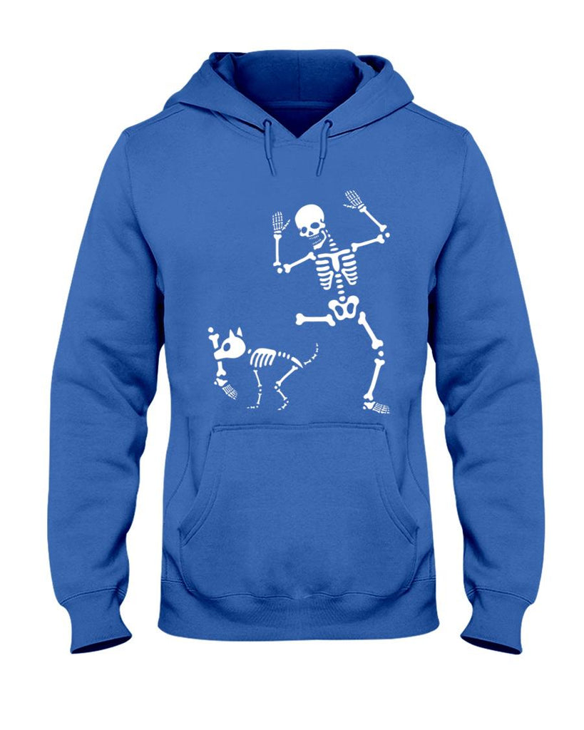 Skeleton Bones Halloween Dog Trick Or Treating Puppy Breeder Long Sleeve T-Shirt