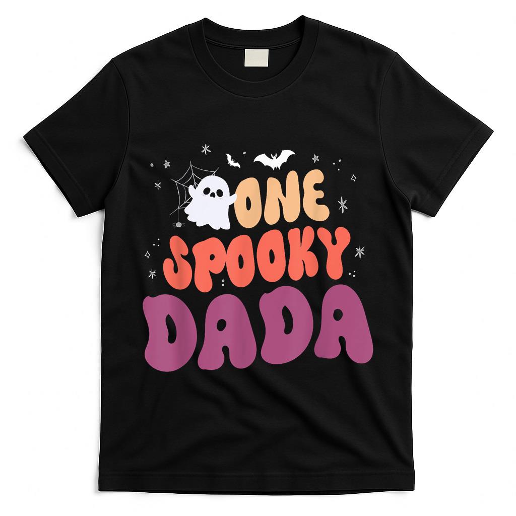 Groovy One Spooky Dada Boo Halloween Pumpkin Trick Or Treat T-Shirt