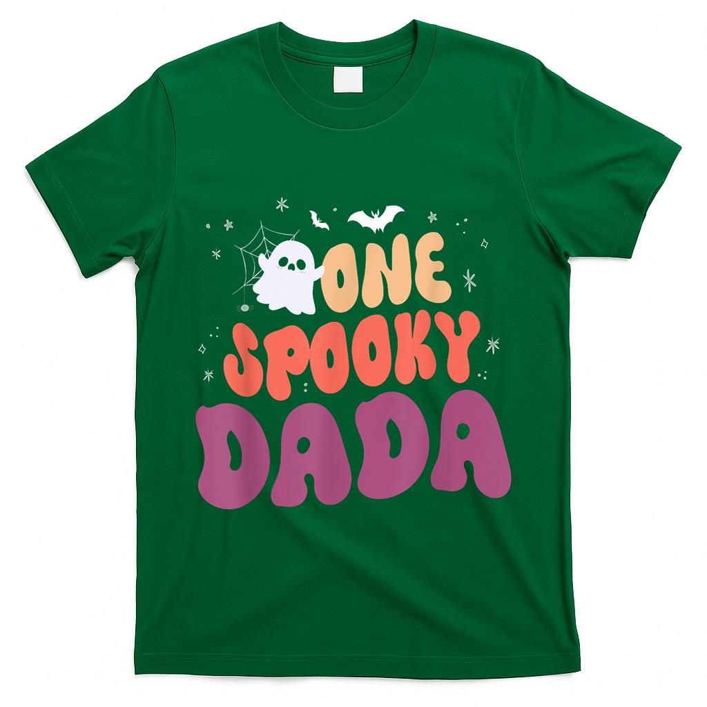 Groovy One Spooky Dada Boo Halloween Pumpkin Trick Or Treat T-Shirt