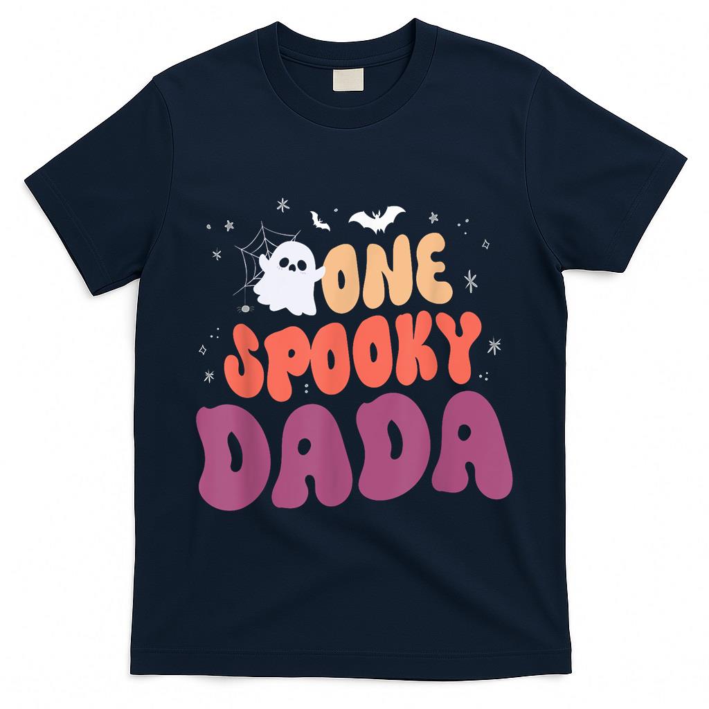 Groovy One Spooky Dada Boo Halloween Pumpkin Trick Or Treat T-Shirt