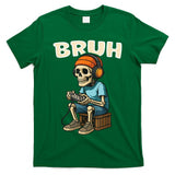 Bruh Skeleton Halloween Video Game Trick Or Treat Kids T-Shirt