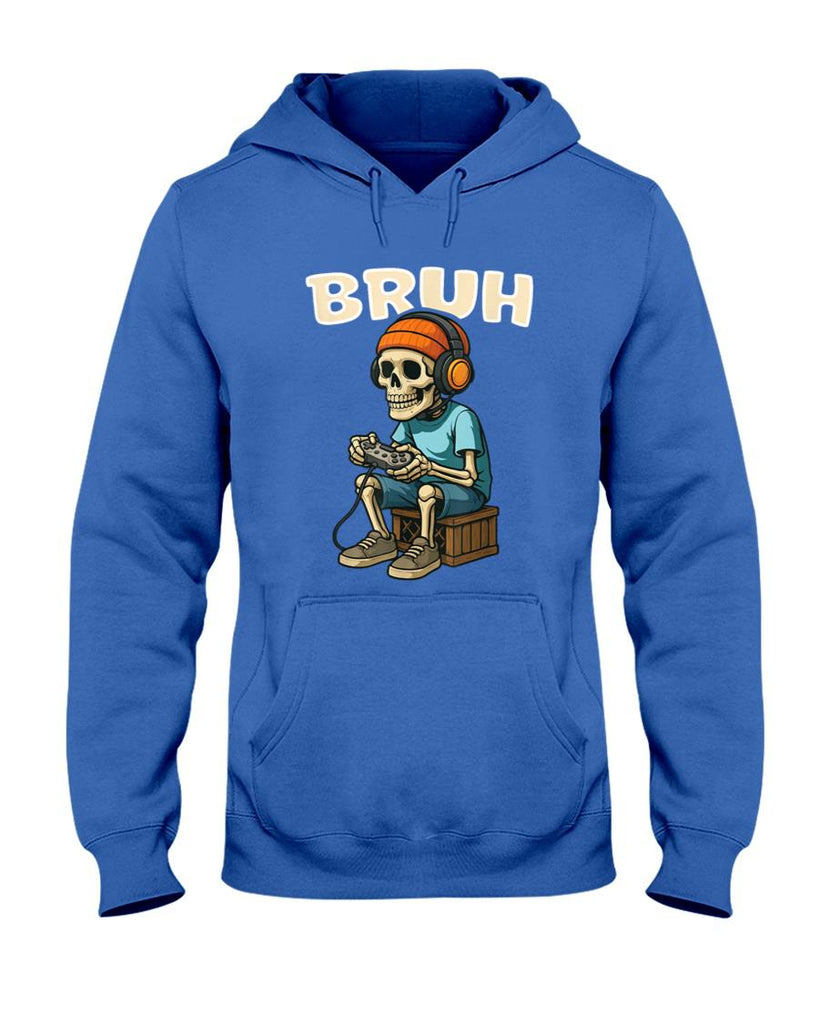 Bruh Skeleton Halloween Video Game Trick Or Treat Kids T-Shirt