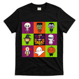 Cute Ghost and Monster Trick or Treat Halloween Party T-Shirt