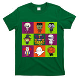 Cute Ghost and Monster Trick or Treat Halloween Party T-Shirt