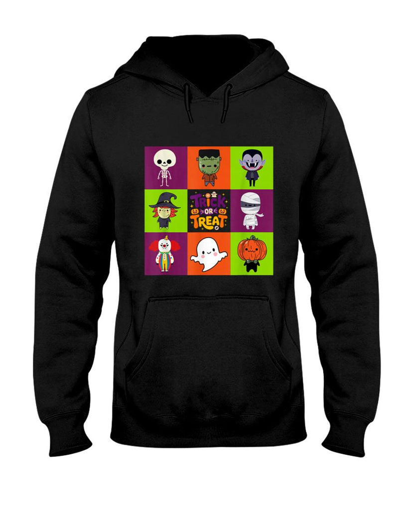 Cute Ghost and Monster Trick or Treat Halloween Party T-Shirt