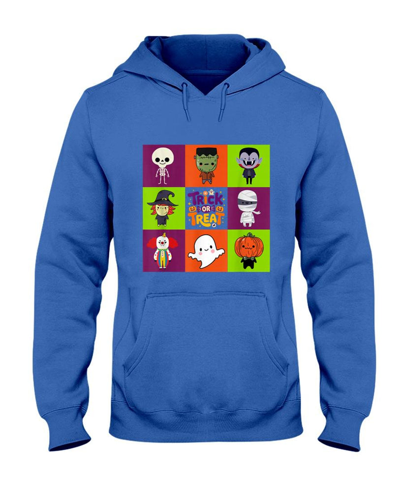 Cute Ghost and Monster Trick or Treat Halloween Party T-Shirt