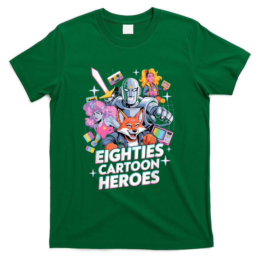Retro Nostalgia - 80's Cartoon Heroes apparel for Retro Nostalgia Fans T-Shirt