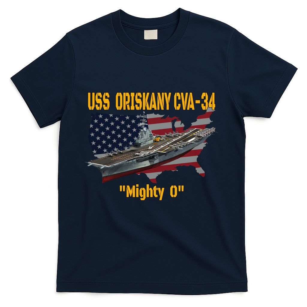Aircraft Carrier Uss Oriskany Cva34 Veteran Day Father Day Gift T-Shirt