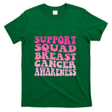 Groovy Support Squad Breast Cancer Pink Warriors Awareness T-Shirt