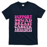 Groovy Support Squad Breast Cancer Pink Warriors Awareness T-Shirt