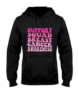 Groovy Support Squad Breast Cancer Pink Warriors Awareness T-Shirt