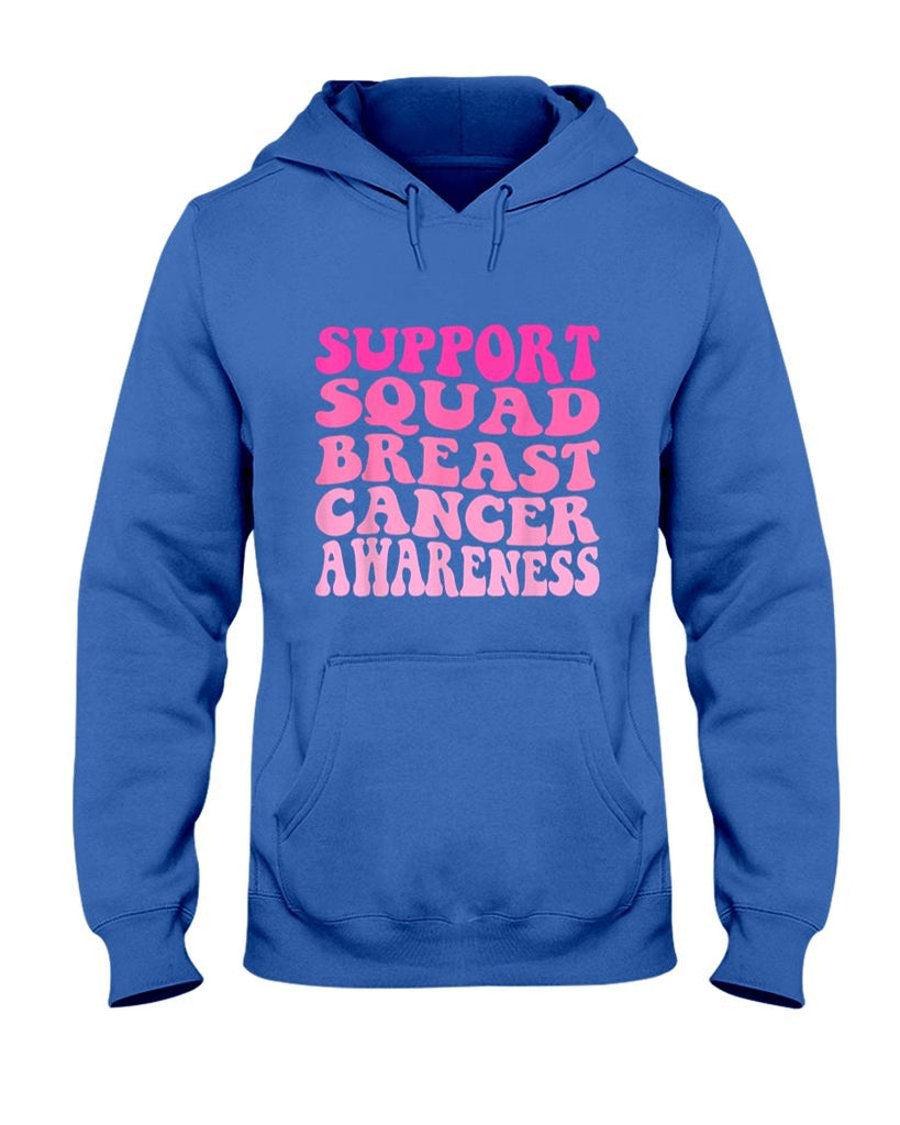 Groovy Support Squad Breast Cancer Pink Warriors Awareness T-Shirt