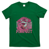 Pink Out Volleyball Pink Ribbon Breast Cancer Awareness T-Shirt