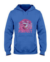 Pink Out Volleyball Pink Ribbon Breast Cancer Awareness T-Shirt
