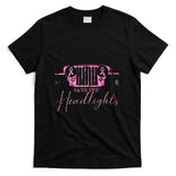 Car Save The Headlights Breast Cancer Fighters Pink Ribbon T-Shirt
