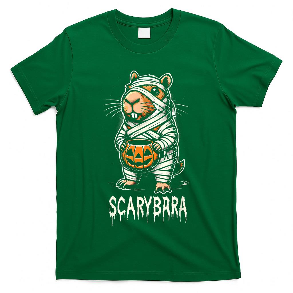 Cute Capybara Mummy Trick or Treat Halloween Funny Capybara T-Shirt