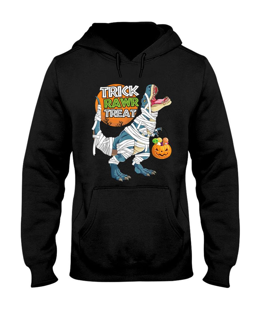 Halloween Shirt Boys Kids Toddlers Dinosaur Trick or Treat T-Shirt