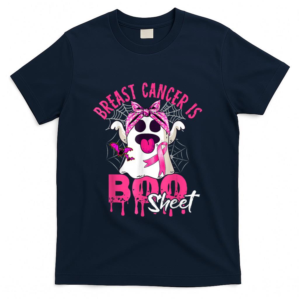 Breast Cancer Is Boo Sheet Halloween Breast Cancer Awareness T-Shirt