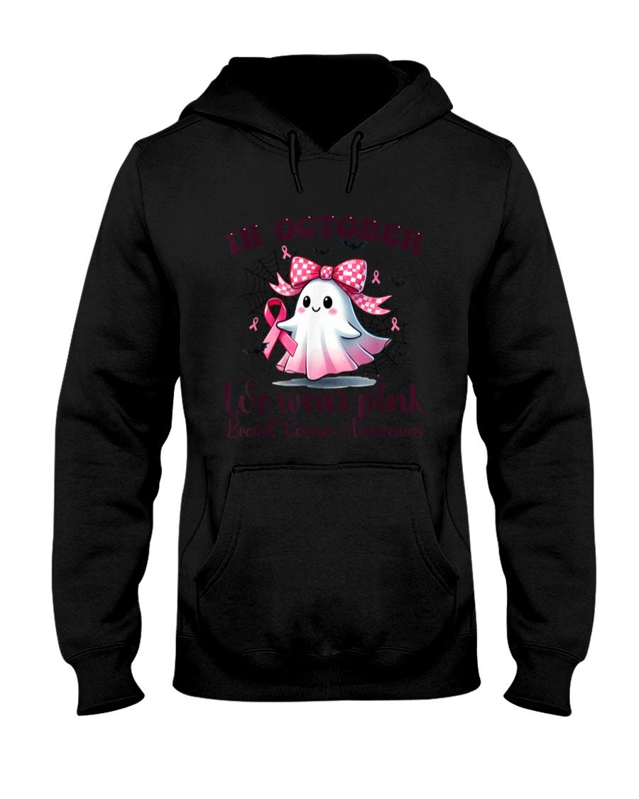 Halloween In October We Wear Pink Breast Cancer Awareness T-Shirt