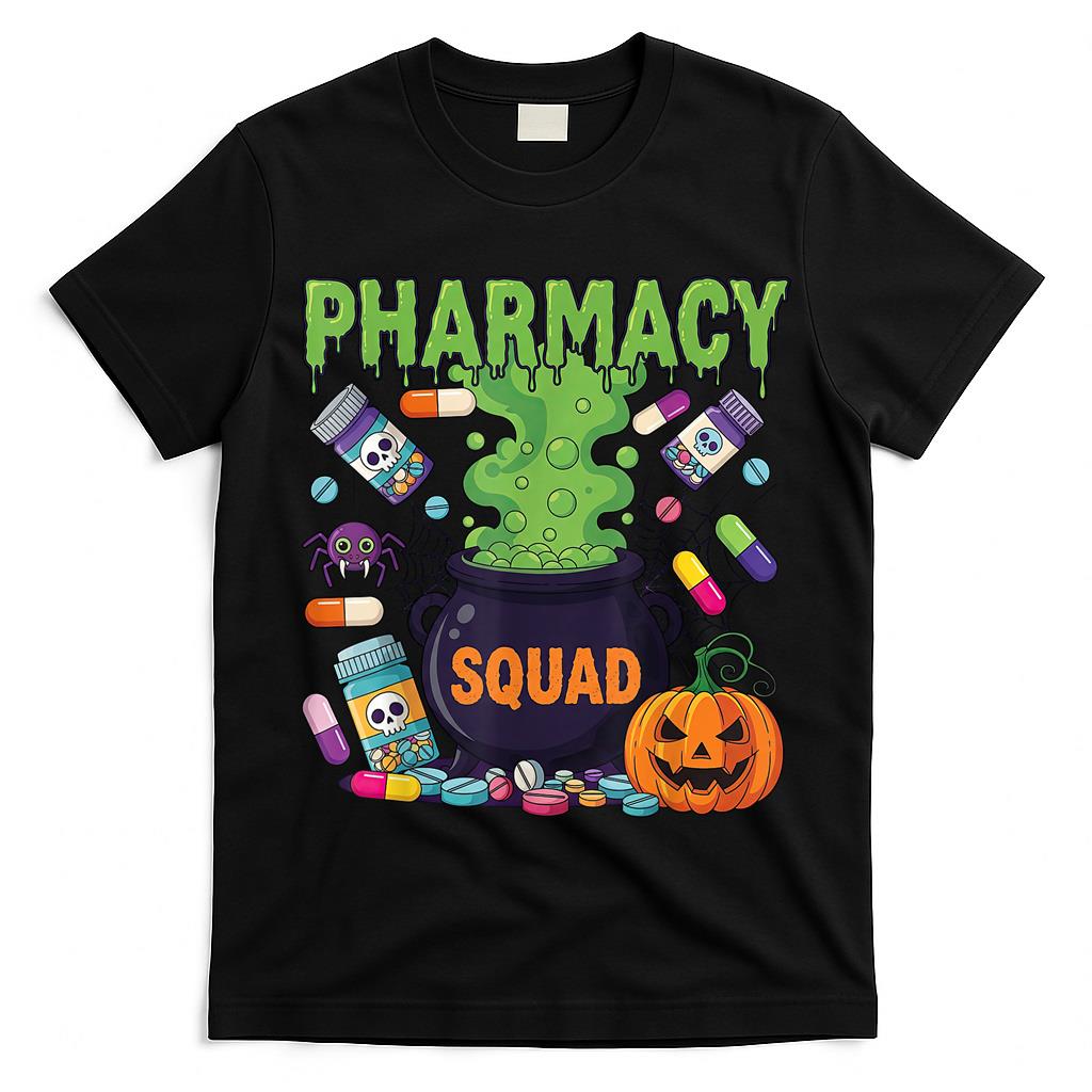 Funny Pharmacy Squad Halloween Matching Trick or Treat T-Shirt