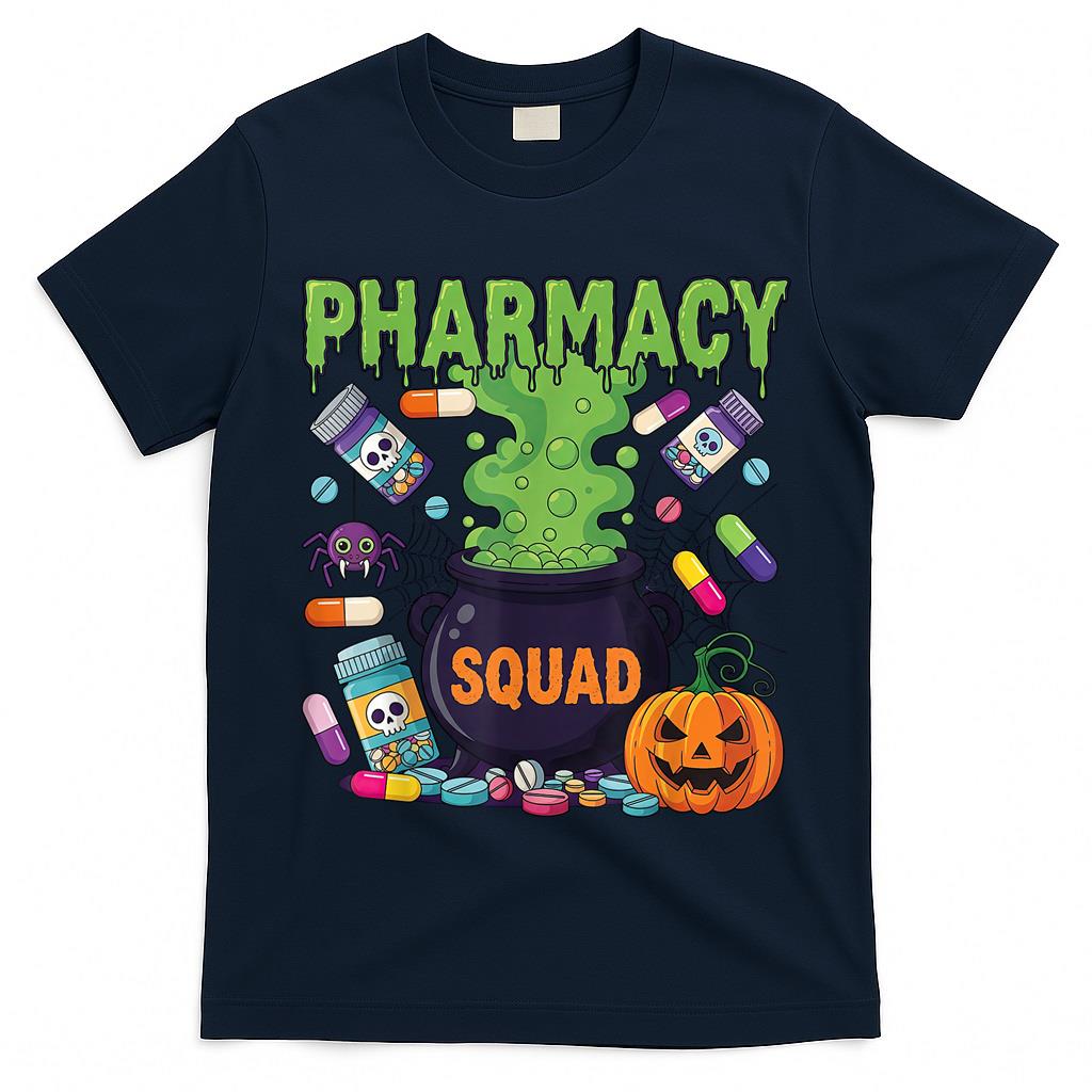 Funny Pharmacy Squad Halloween Matching Trick or Treat T-Shirt