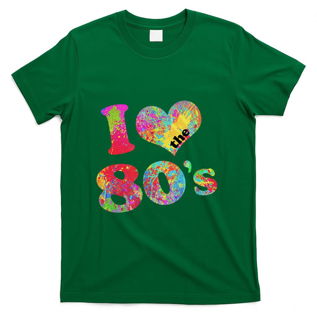 Retro Nostalgia - I Love The 80s Retro 1980s Burst of Color 80s Nostalgia T-Shirt