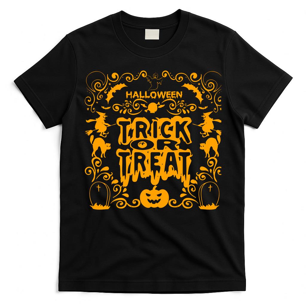 Halloween trick or treat orange Classic T-Shirt
