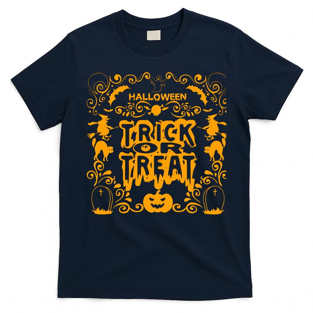 Halloween trick or treat orange Classic T-Shirt