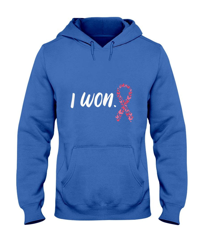 I Won Breast Cancer Awareness Support Pink Ribbon Survivor T-Shirt